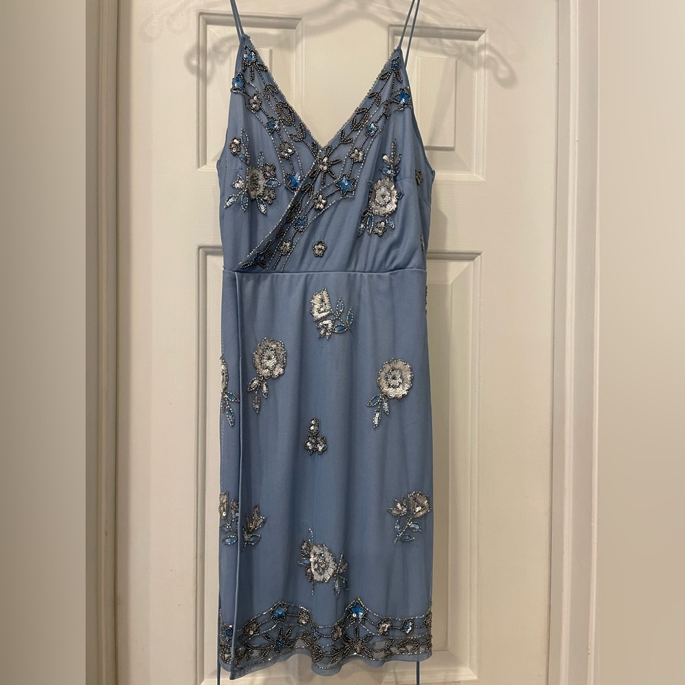 Altar'd State Semi-formal Dress Blue Size Large NWOT.